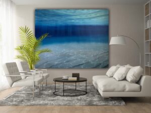 Beneath The Surface - large deep ocean painting