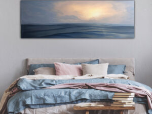 Where The Sky Meets The Sea - Original Sunset Painting