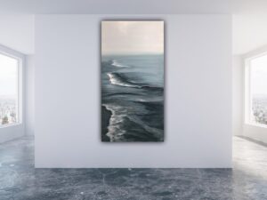 Silver morning - original ocean painting