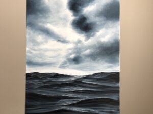 Original ocean storm painting