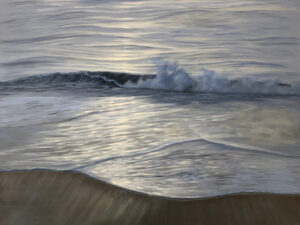Original ocean at sunset painting