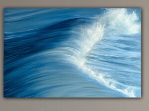 Blue Breaker - original ocean wave painting