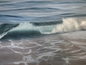 Crescent Tide - large original ocean wave painting