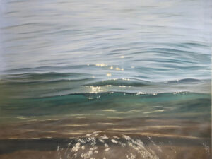 Gentle Caress - original crystal clear waters painting on canvas