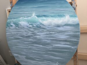 Viva La Vita - realistic ocean wave painting