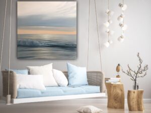 Morning Shimmer - large original seascape oil painting