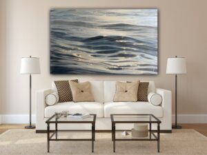 Everglow - large original ocean waves painting