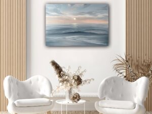 Moonrise in the Outer Banks - original ocean sunset painting