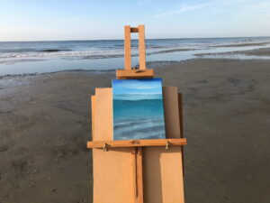 Summer Feeling - small original ocean painting