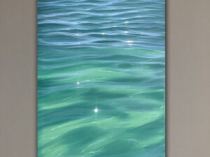Crystal Illusion - oil painting of tropical water