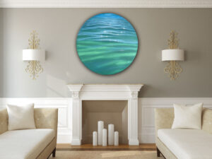 Contemporary Seascape Painting - Sunlit Ocean