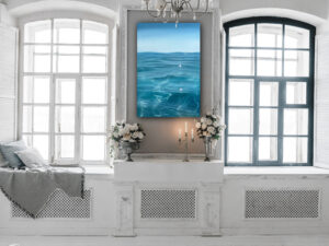 Sea Painting - Ocean and Sun