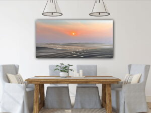 Kissed by the Sun - coastal sunset painting