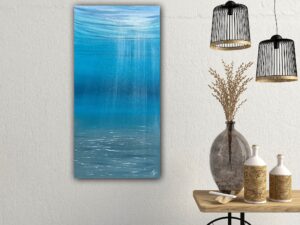 Turquoise Depth - Original Underwater Painting