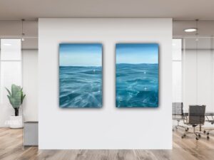 Ocean and Sun - Crystal Clear Water Painting