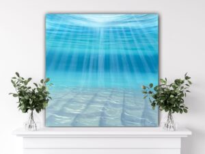 Blue Lagoon - Underwater Painting 36x36"(2024)