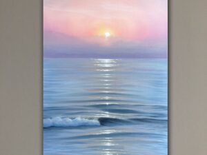 Hope - Original Sunrise Painting by Eva Volf, oil on canvas 36x24" (2024)