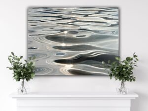 Flowing Light 40x30"- Contemporary Waterscape Painting (2024)