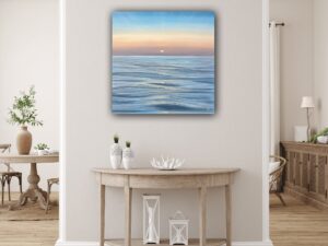 A Slice of Heaven - coastal sunset painting