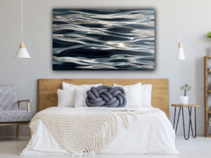Liquid Light - extra large ocean sunset painting