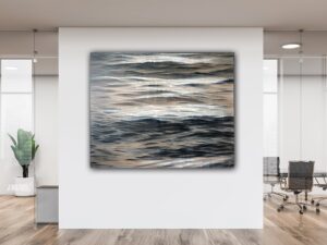 Heavenly Light - ocean waves painting