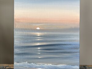 Rising Up - coastal sunrise painting