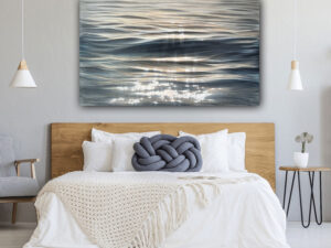 With The Flow - large original waterscape painting