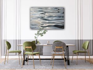 In The Awe of Light - Original Waterscape Painting 48x30" (2024)