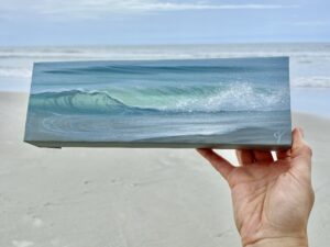 Translucent - Small Original Wave Painting 12x4" (2024)