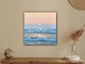 Morning Light - Original Seascape Painting, oil on canvas 12x12" (2024)
