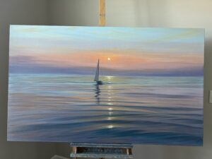 Gone From My Sight 60x36" - Commissioned Seascape Painting (balance), reserved for Jim