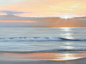 Peaceful View 48x30" - Commissioned Seascape Painting (deposit), reserved for Chris
