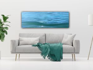 Whispers of The Waves - Original Crystal Clear Water Painting 60x20" (2024)
