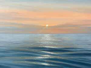 Peaceful View 48x30" - Commissioned Seascape Painting (balance), reserved for Chris