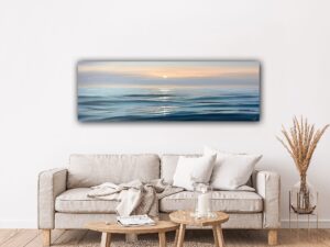 Ease and Flow - Original Ocean Sunrise Painting 60x20" (2025)