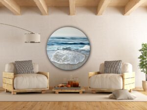 Kissed by The Sea - Original Ocean Painting 46" (2025)