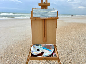 Rolling In - Small Original Wave Painting 12x4" (2025)