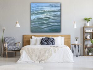 Ocean's Embrace - Original Waves Oil Painting 48x48" (2025)