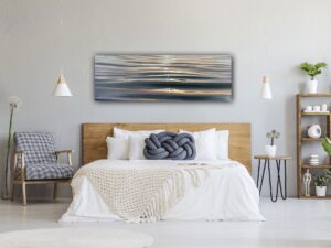 Into The Light - Original Waterscape Painting 60x20" (2025)